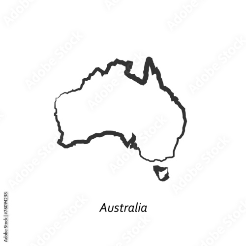 Map of Australia for your design
