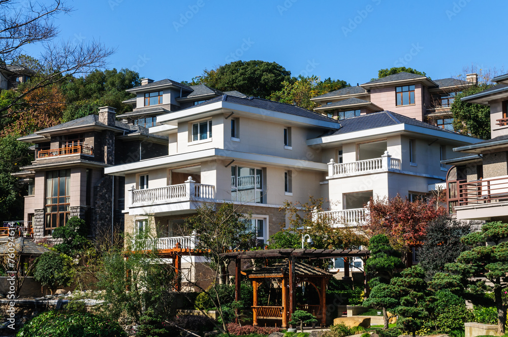 Villas residential districts landscape in China Villas residential districts landscape in China