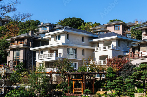 Tableau sur toile Villas residential districts  landscape in China