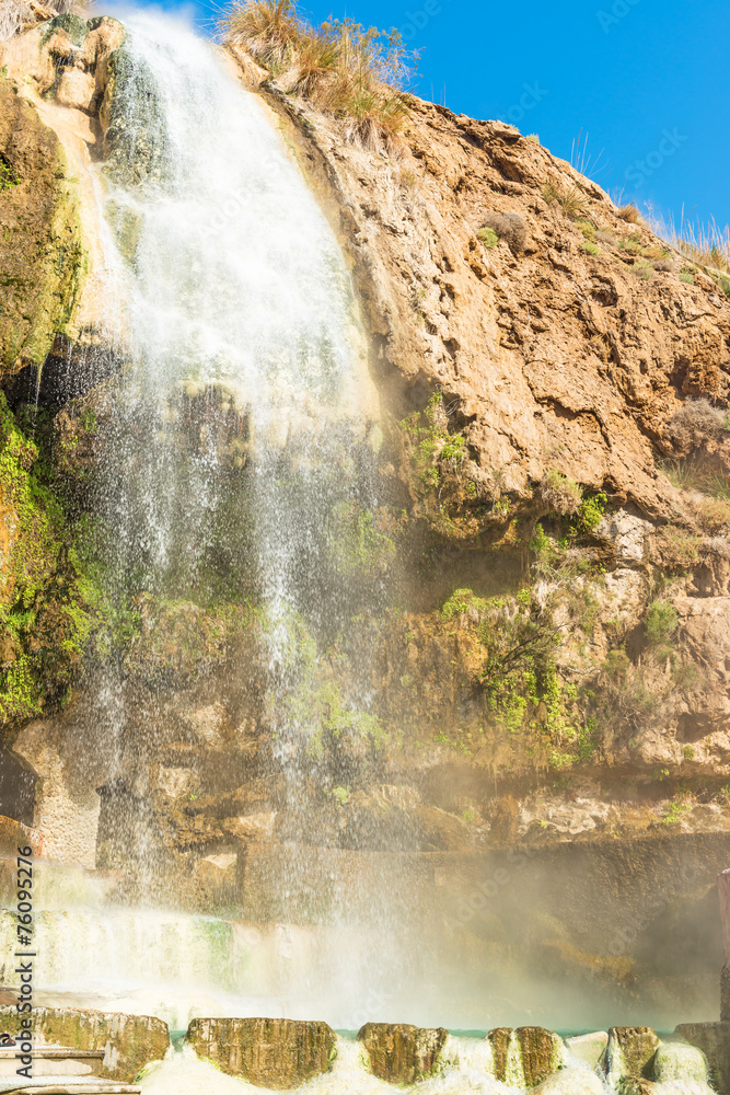 Hammamat Ma'in Hot Springs waterfall in Madaba, Jordan