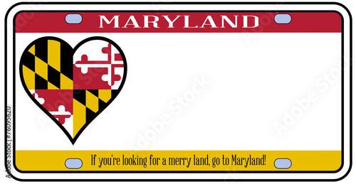 Maryland License Plate