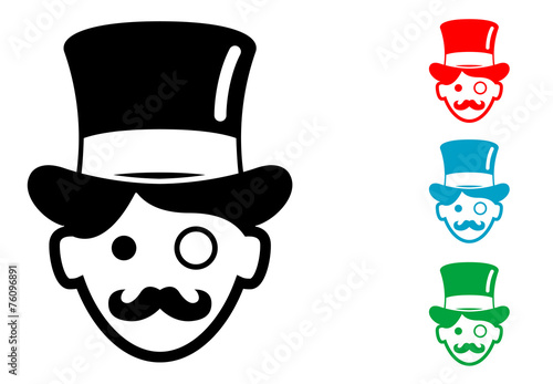 Pictograma icono millonario en varios colores