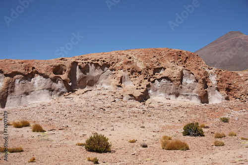 Volcanic rock in a stone desert, Bolivia