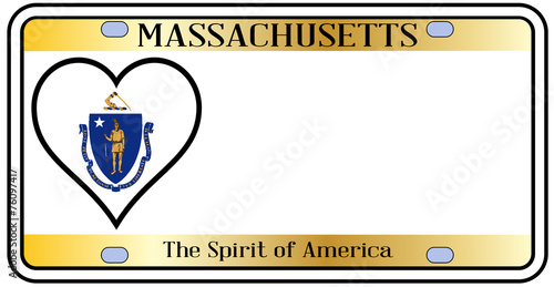 Massachusetts License Plate
