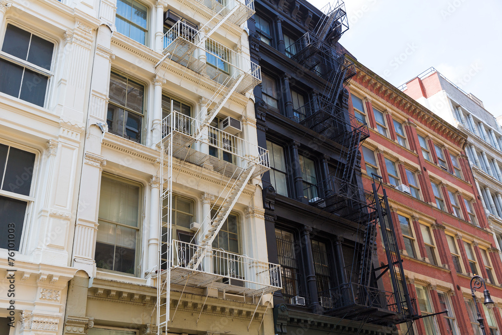 Soho building facades in Manhattan New York City Soho building facades in Manhattan New York City
