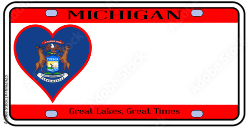 Michigan License Plate