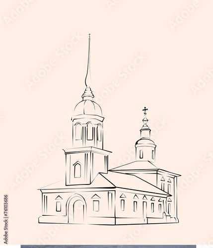 sketch of the russian orthodox church
