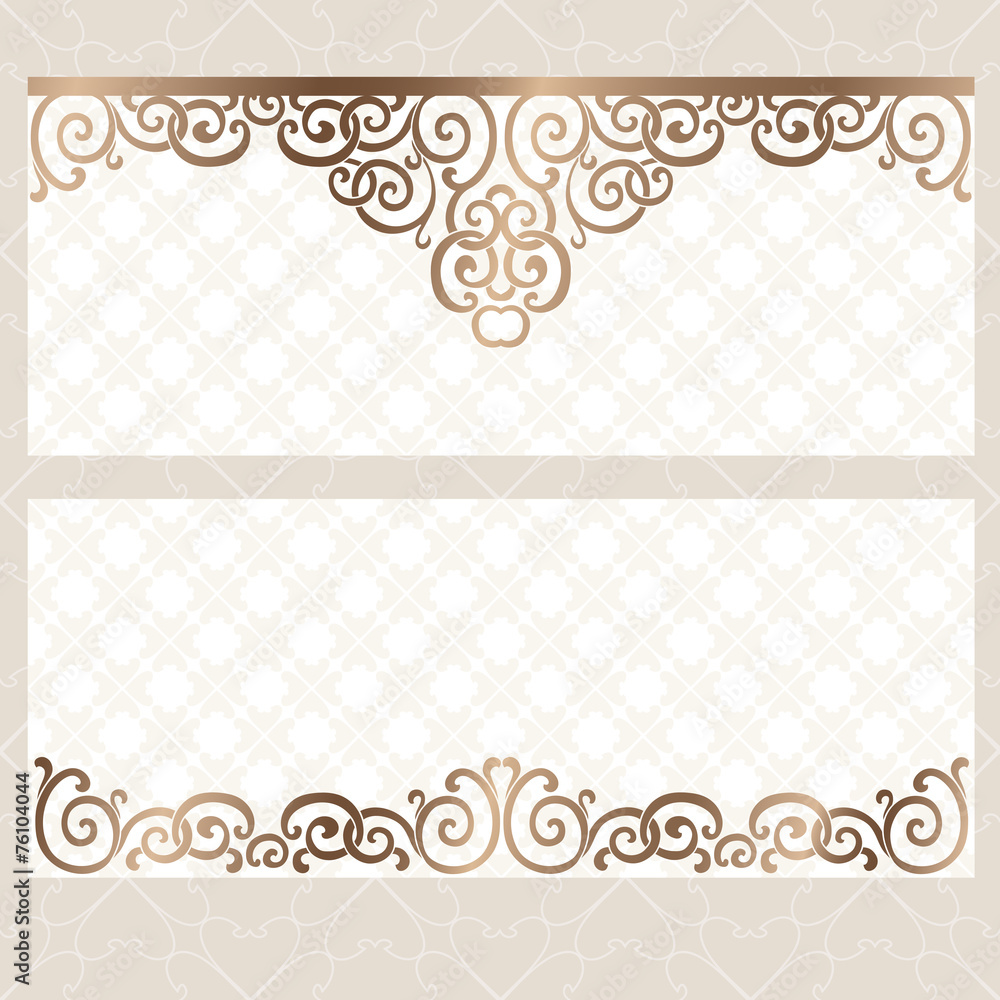 Gold ornament in east style. Gold ornament in east style.