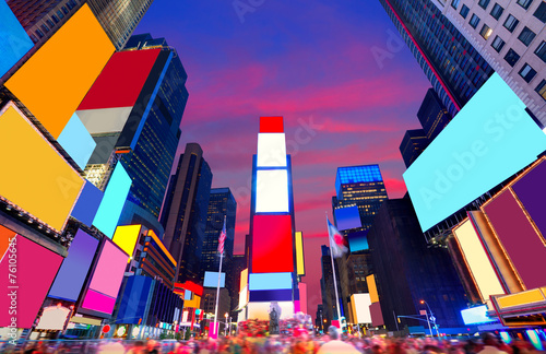 Times Square Manhattan New York deleted ads