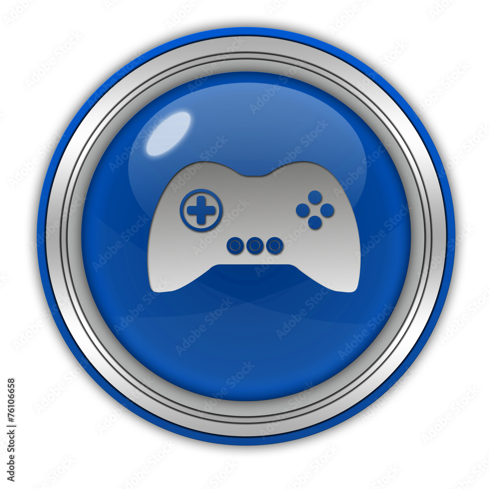 game circular icon on white background game circular icon on white background