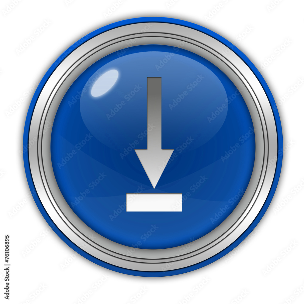 download circular icon on white background