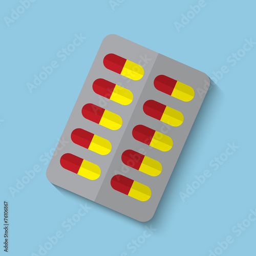 Vector medical drugs web icon.