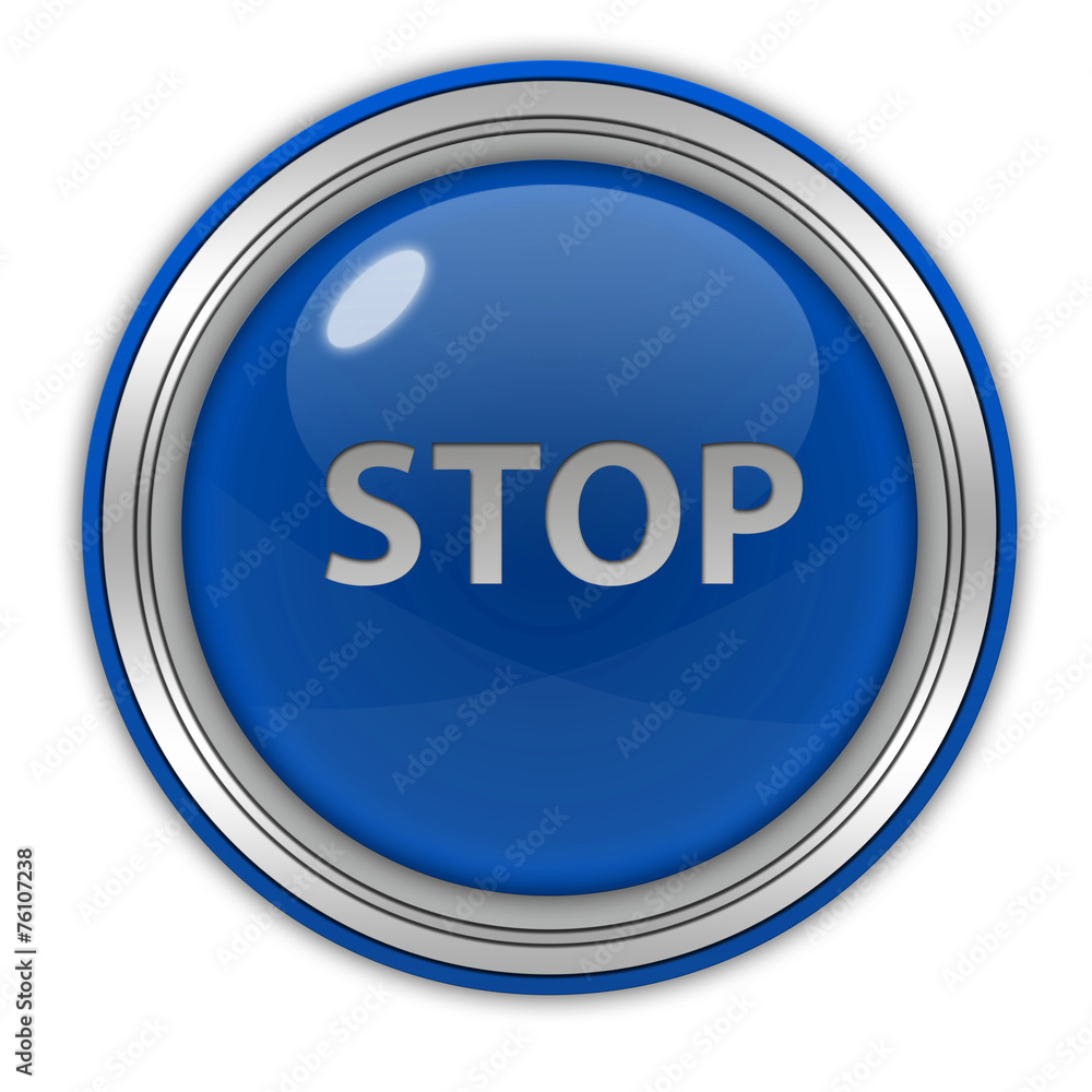 stop circular icon on white background stop circular icon on white background