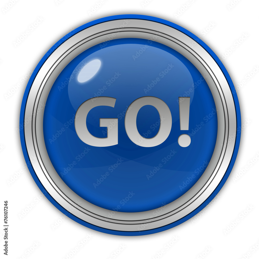 go circular icon on white background go circular icon on white background