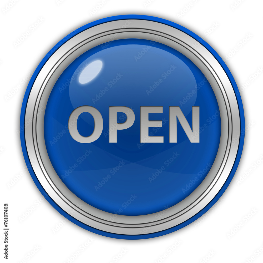 open circular icon on white background open circular icon on white background