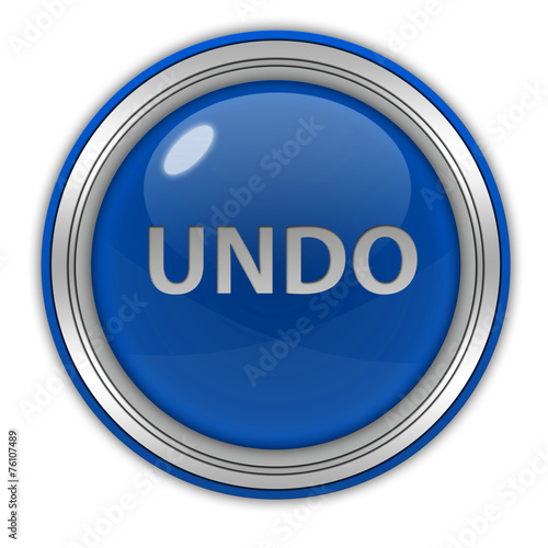 undo circular icon on white background