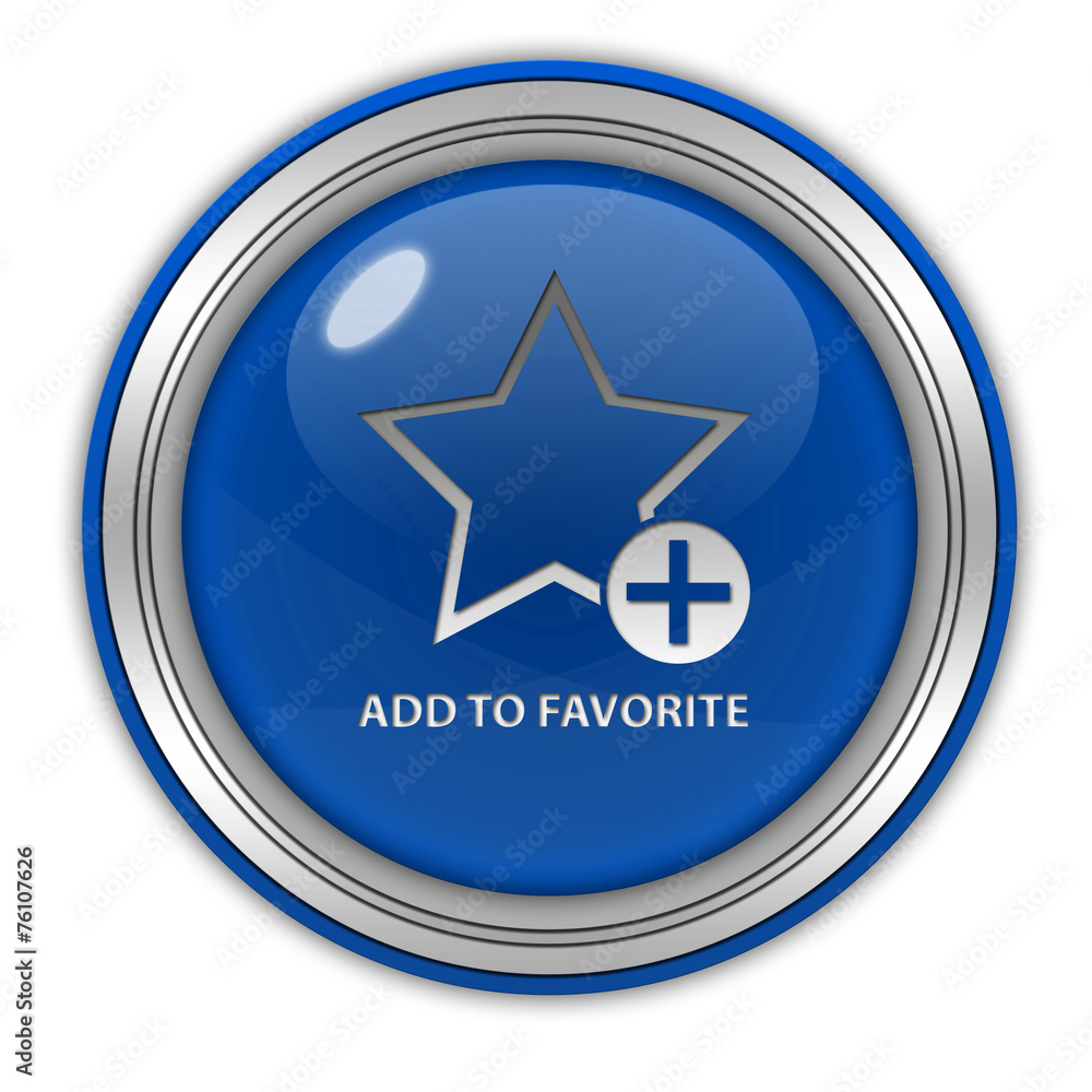 Favorite circular icon on white background Favorite circular icon on white background