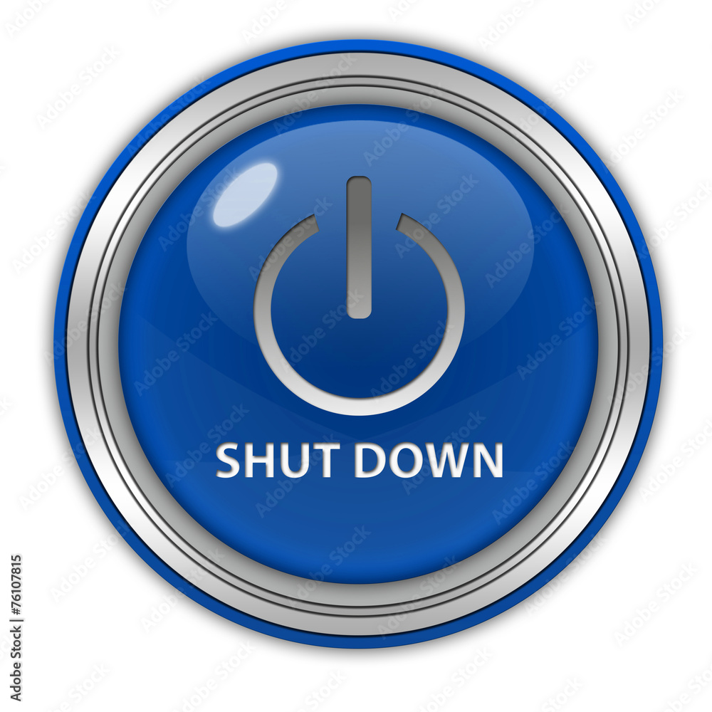 power circular icon on white background power circular icon on white background