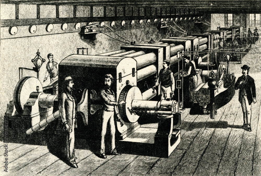 World's first central power station (Edison, 1882)