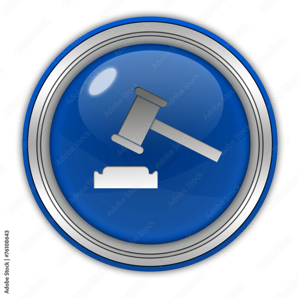 Auction circular icon on white background Auction circular icon on white background