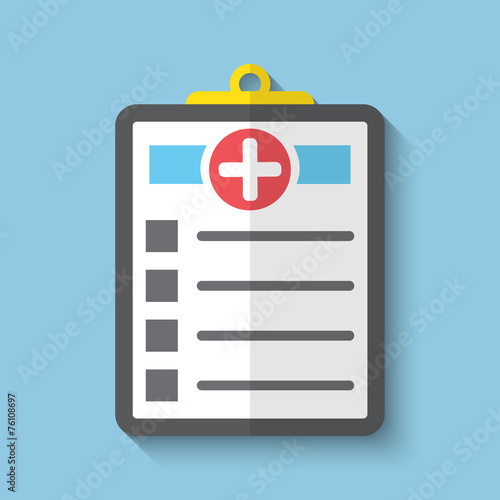 Vector clipboard web icon.