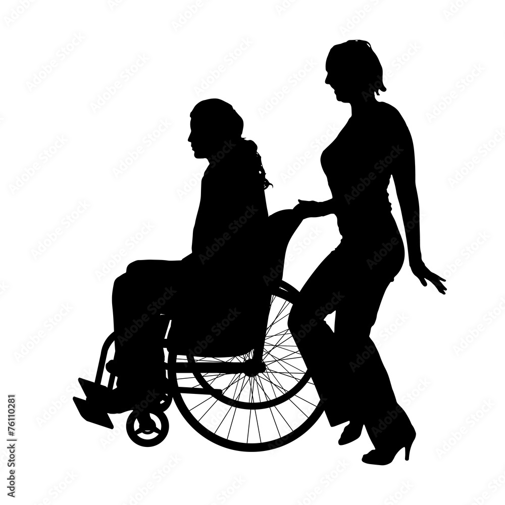 Vector silhouettes of couple. Vector silhouettes of couple.
