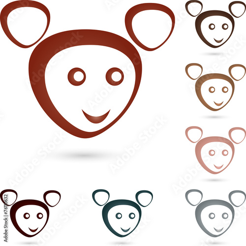 Logo, Tier, Maus, Gesicht