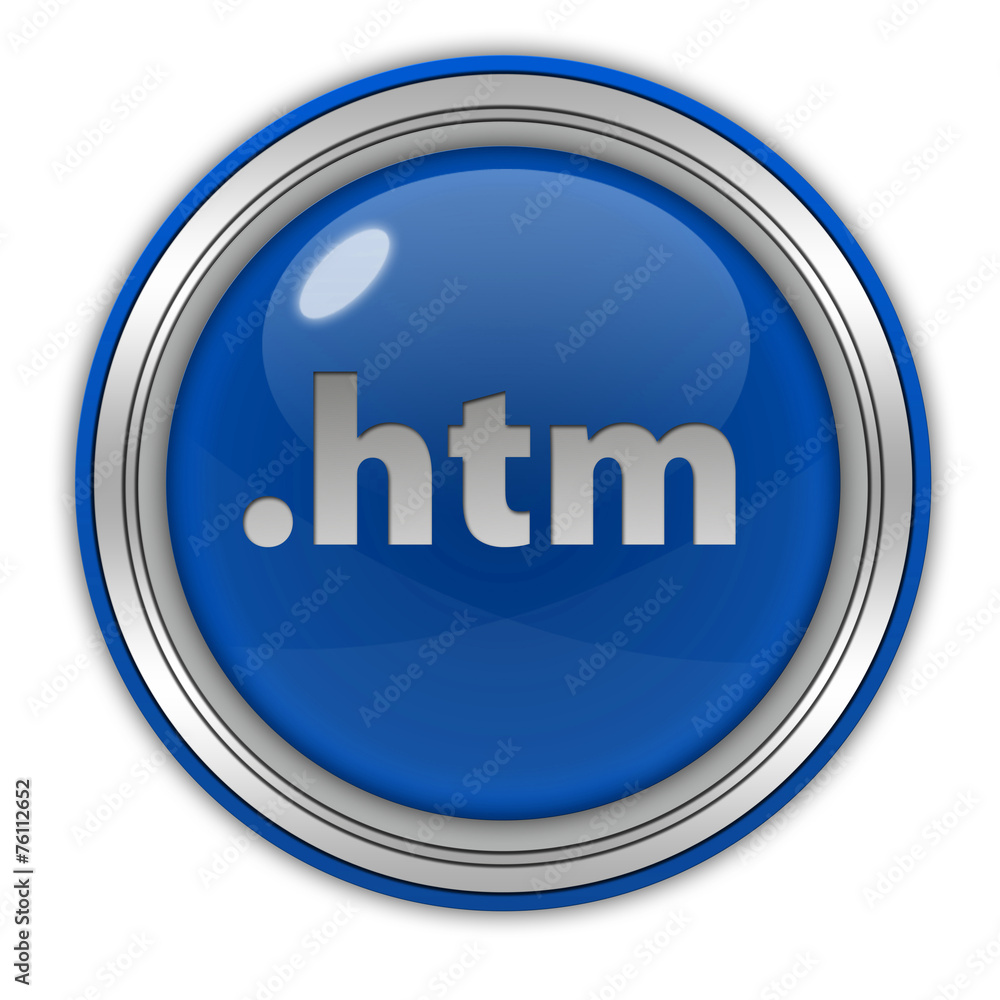 .htm circular icon on white background .htm circular icon on white background