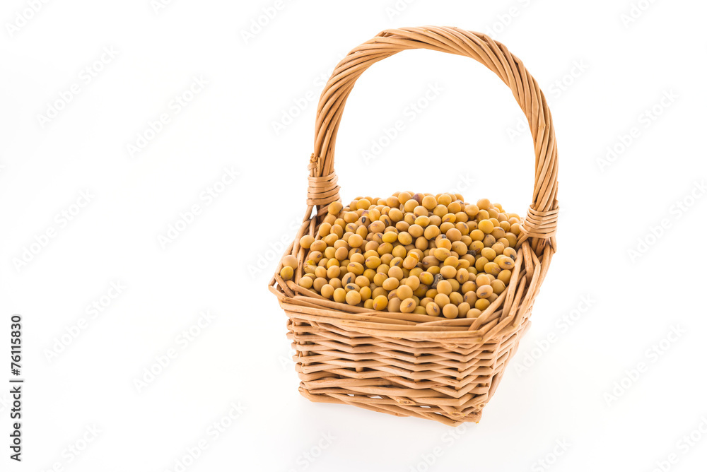 Soybean isolated on white background Soybean isolated on white background