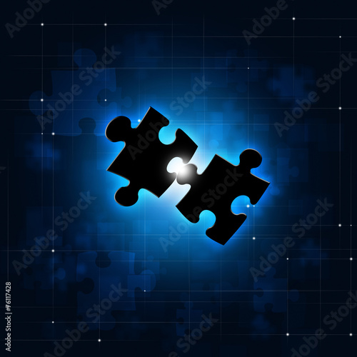 Abstract Puzzle Concept Background photo