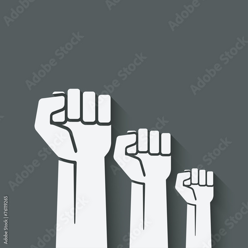 fist independence symbol