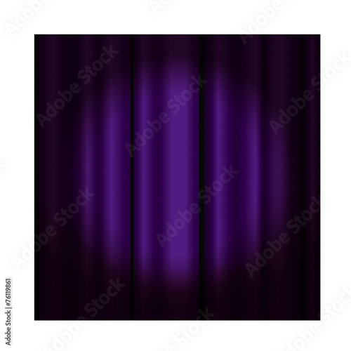 Theater curtain with spotlight -purple