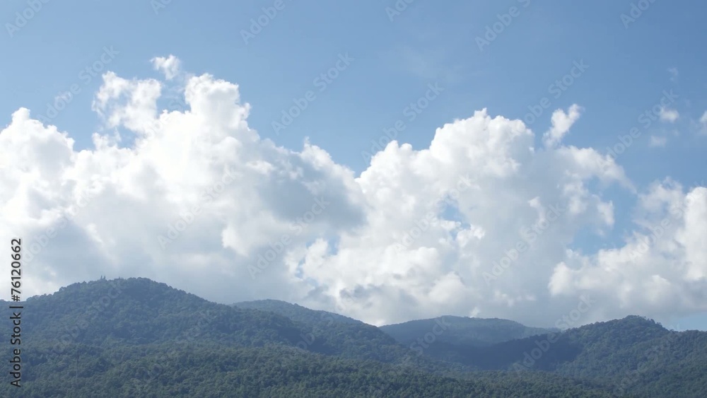 time-lapse of cloud over the tropical mountain range time-lapse of cloud over the tropical mountain range