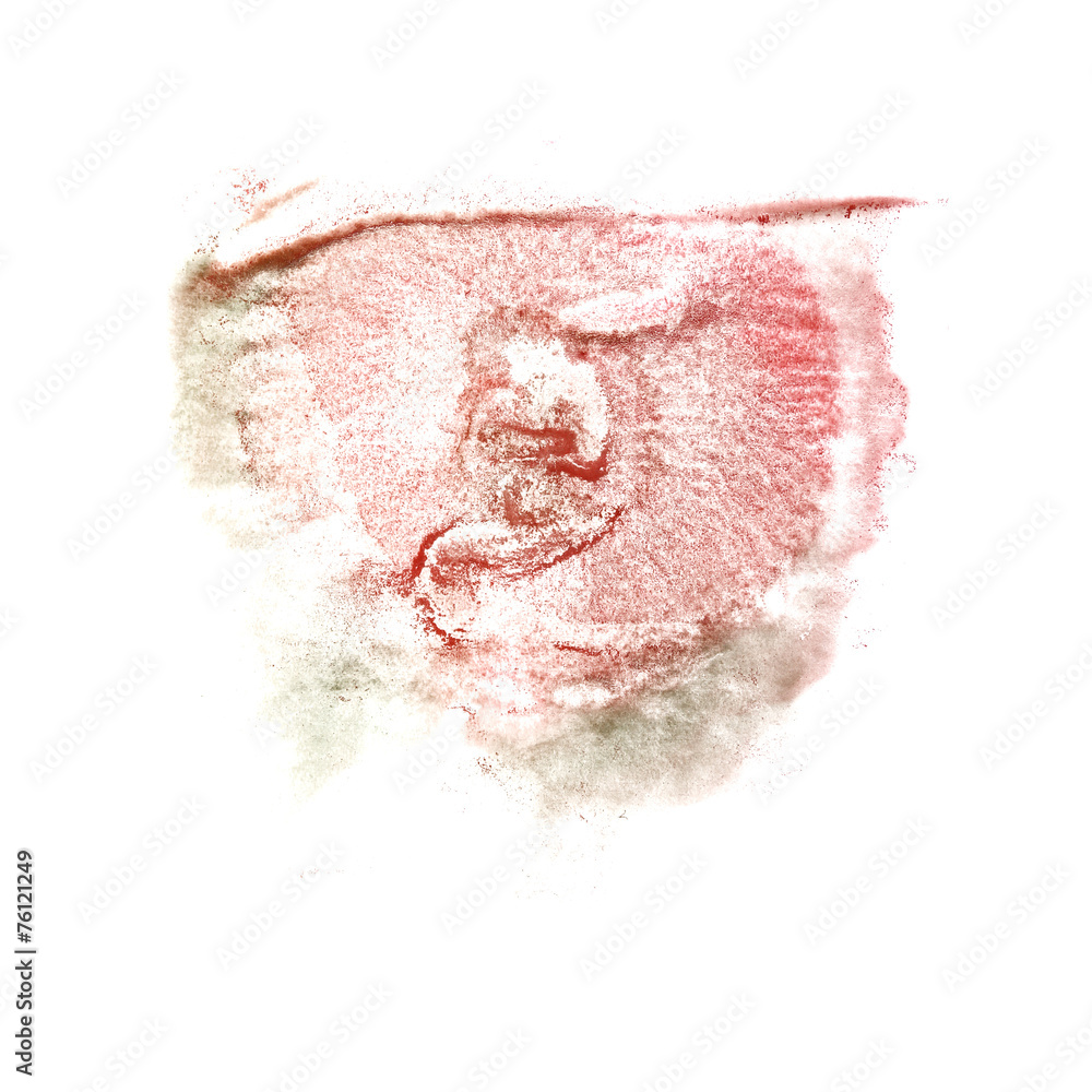 Fototapeta premium abstract Red, grey drawing stroke ink watercolor brush water col