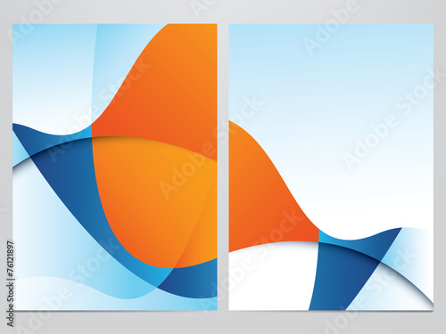 vector business brochure, flyer template