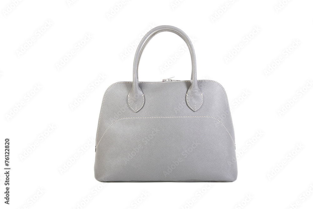Gray Leather Handbag Gray Leather Handbag