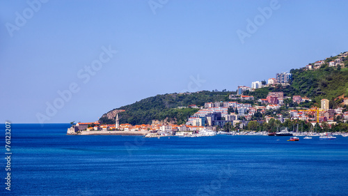 Panorama of the City of Budva, Montenegro.