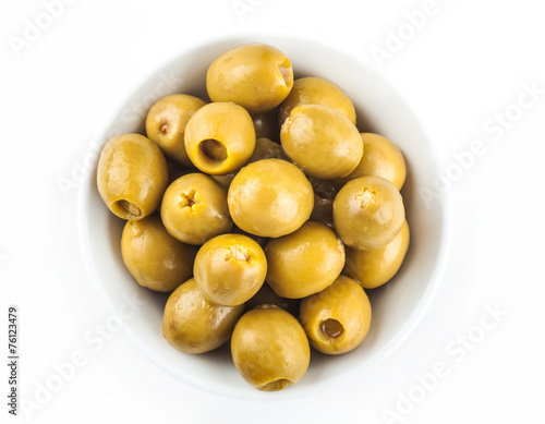 green marinated olives