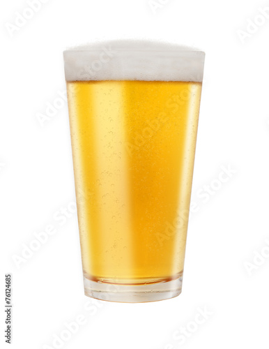 Glass of Golden Light Beer