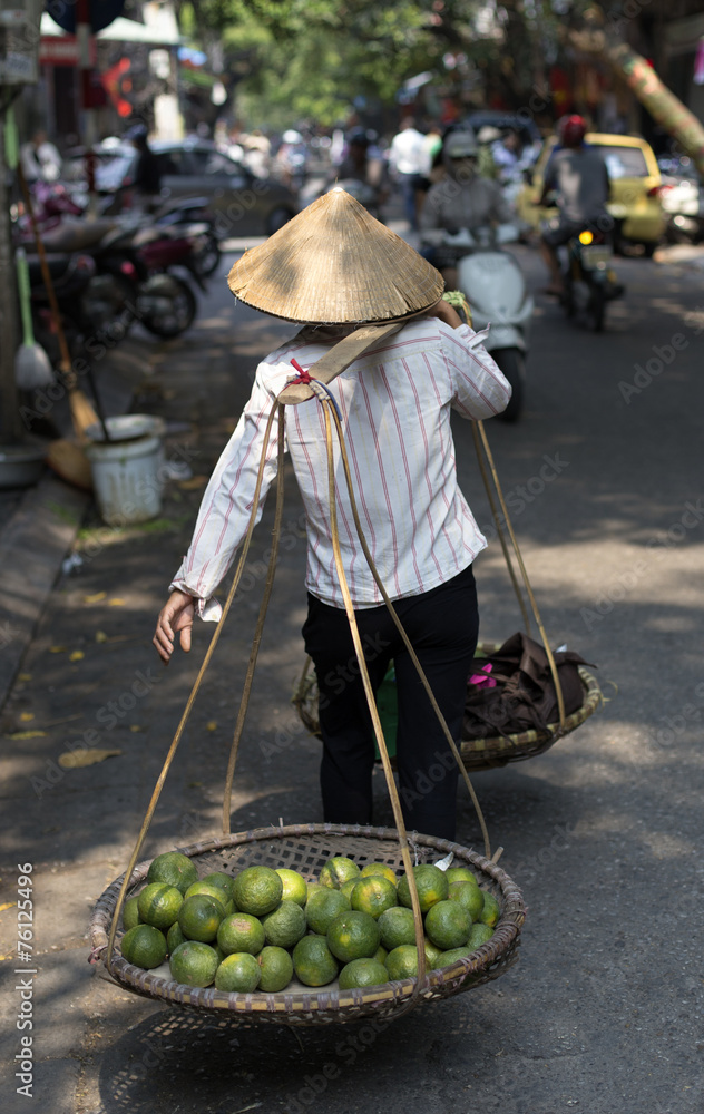 Typical Street Vendor in Hanoi