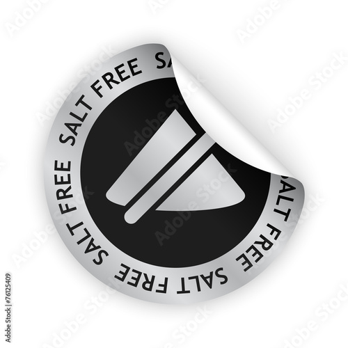 vector salt free bent sticker