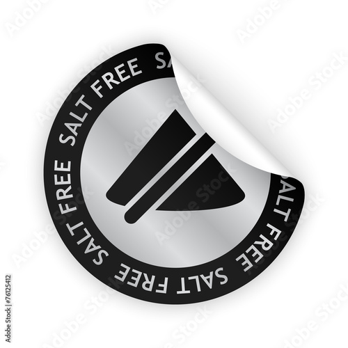 vector salt free bent sticker
