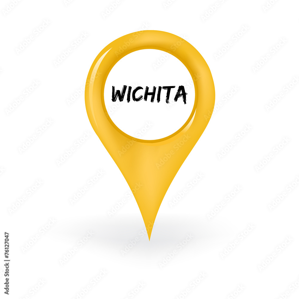 Naklejka premium Location Wichita