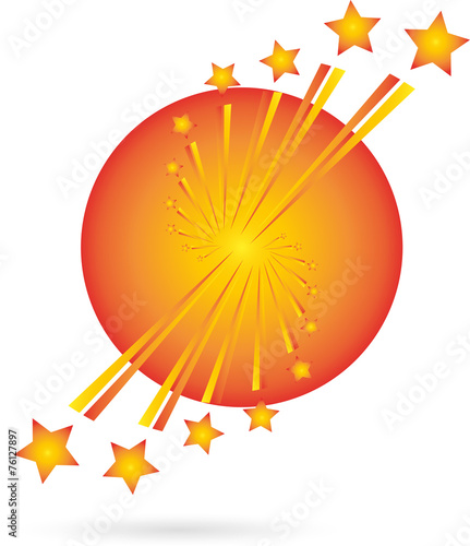 Feuerwerk, Raketen, Explosion, Leuchtsterne