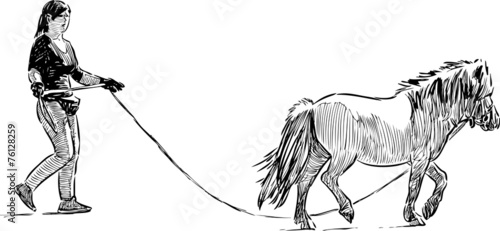 girl and pony