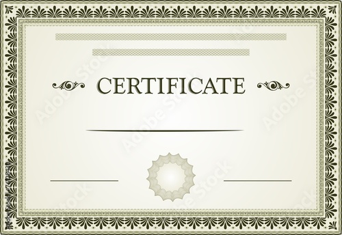 Certificate template