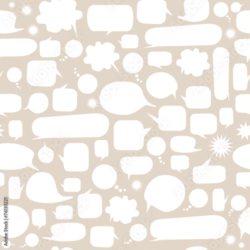 Speech bubbles seamless pattern