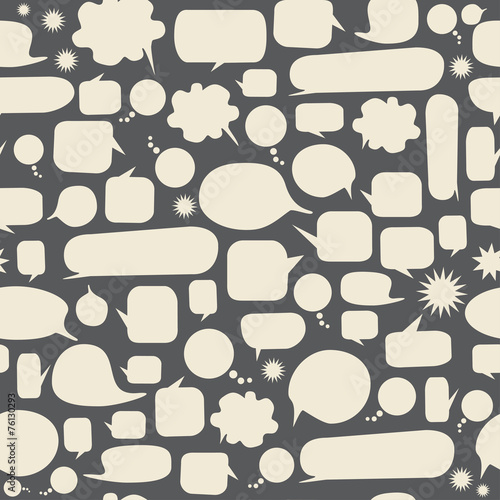 Speech bubbles seamless pattern