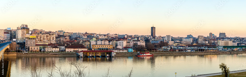 Panorama of Belgrade over the Sava river - Serbia