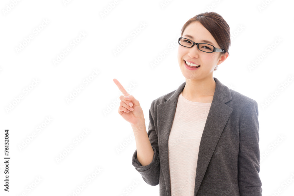 asian businesswoman on white background asian businesswoman on white background